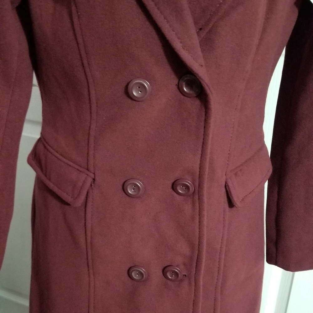 🌬 NEW Women's Classic Double Breasted Coat with Pockets - Picture 9 of 17